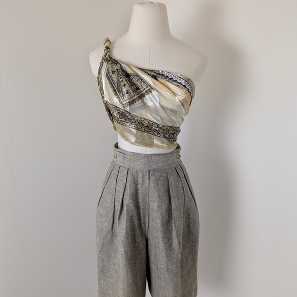 Venezia Large Square Scarf Satin Map Italy Shiny - Picture 4 of 15